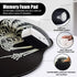 Ergonomic Mouse Pad with Wrist Rest Support, Gothic Skull Skeleton Black Small Mousepad with Non-Slip Pain Relief Rubber Base, Cute Gaming Mouse P...