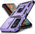 for Samsung Galaxy A14 5G Case with Slide Lens Cover, HD Screen Protector, Military Grade Drop Protection, Magnetic Rotated Ring Holder Kickstand ...