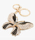 Lucky Butterfly Colorful Opal Rhinestone Plating Women Car/Bag Keychain Purse Charm...