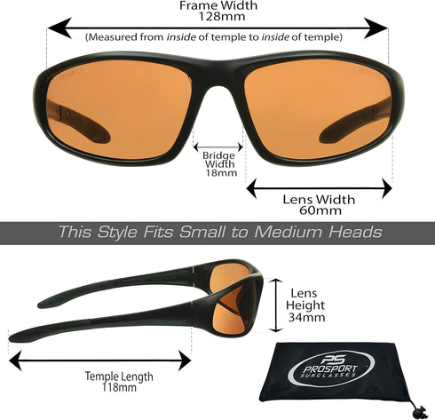 proSPORT Bifocal Sunglasses Safety for Men and Women. High Definition Blue Blocking Lenses....