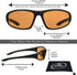 proSPORT Bifocal Sunglasses Safety for Men and Women. High Definition Blue Blocking Lenses....