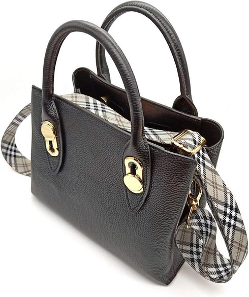 Wide Shoulder Strap Personalized Print Adjustable Replacement Belt Crossbody Canvas Bag Handbag-Scottish plaid, Yellow, Large...