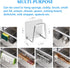 LYART 4Pcs Premium Sink Sponge Holder for Kitchen Sink Caddy Brush - SUS304 Stainless Steel Waterproof Rustproof Quick Drying Strong Self Adhesive...