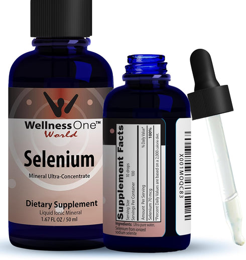 Liquid Selenium Supplement - Ionized Selenium Liquid Drops 70 mcg - Antioxidant, Cardiovascular and Immune Support - USA Tested, Vegan, Non-GMO, G...