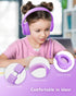 Wired Headphones with Microphone, K16 On-Ear Headphones for Kids with 3.5MM Jack, Foldable Stereo Bass Headphones for Teens School Amazon Kindle, ...