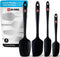 DI ORO Silicone Spatula Set - Rubber Kitchen Spatulas for Baking, Cooking, & Mixing - 600°F Heat-Resistant & BPA Free Silicone Scraper Spatulas fo...
