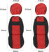 VarCozy Seat Covers for Car Front Pair, Breathable Cloth Front Car Seat Covers, Universal Cloth Seat Covers for SUV Sedan Van, Automotive Interior...