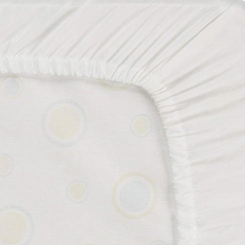 Everyday Kids Fitted Crib Sheet, 100% Soft Breathable Microfiber Baby Sheet, Fits Standard Size Crib Mattress 28in x 52in, White Nursery Sheet...