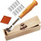 Hand Crafted Bread Lame Dough Scoring Tool in Wooden Storage Box for Sourdough Bread Baking - Dough Scoring Knife with 10 Extra Blades and a Prote...