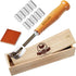 Hand Crafted Bread Lame Dough Scoring Tool in Wooden Storage Box for Sourdough Bread Baking - Dough Scoring Knife with 10 Extra Blades and a Prote...