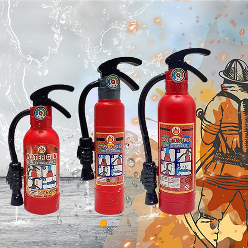 2 Pack Toy Fire Extinguisher Firefighter Role Play Toys for Kids, Small Water Gun Squirt Toys Gifts for Boys Girls Pool Beach Outdoor Play, Firema...