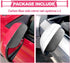 2PCS Car Rearview Mirror Rain Visor, Snap-On Side View Mirror Rain Eyebrow, Waterproof Flexible, Car Exterior Trim Accessories for Universal for C...