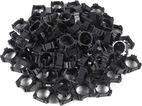 100Pcs 18650 Lithium Battery Holder, Plastic Battery Pack Bracket Cylindrical Cell Battery Stand Cell Spacer for DIY Fixed Battery...