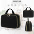 RAINSMORE Travel Makeup Bag Large Capacity Cosmetic Bag Waterproof Makeup Organizer Bag Wide Open Makeup Pouch with Handle Toiletry Bag Make Up Ba...
