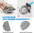 Bathtub Drain Hair Catcher, Silicone Collapsible 1 Pack Drain Protector for Pop-Up and Regular Drains of Shower, Bathtub, Tub, Bathroom, Sink...