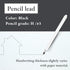 SUN-STAR Stylish Metal Pencil Metacil Retractable Click Pencils for Artist Drawing, Sketching, Non-Sharpening, Pencil Lead Color: Black H, White, ...