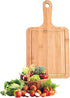 Bamboo Cutting Board,Meat Chopping Boards,Pizza Peel Paddle with Handle for Homemade Baking Pizza Bread Cake Fruit Vegetables (Large square -Board...