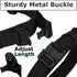 Dog Tactical Collar Military Dog Training Collar Control Handle and Heavy Metal Buckle for Medium Large Dog Training Black M...