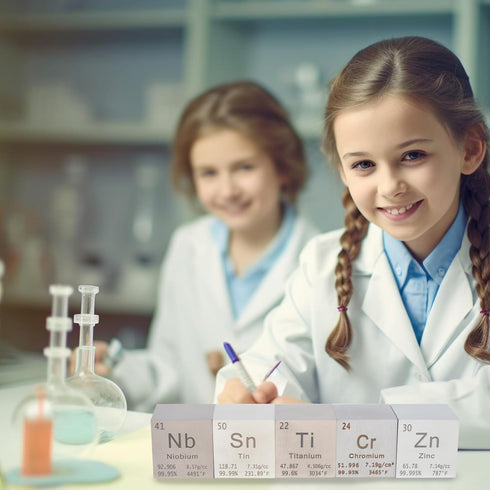 Zinc Cube Metal Density Cubes Pure Metal High Density Element Cube for Element Collections Lab Experiment Periodic Table Collection DIY Teacher Sc...