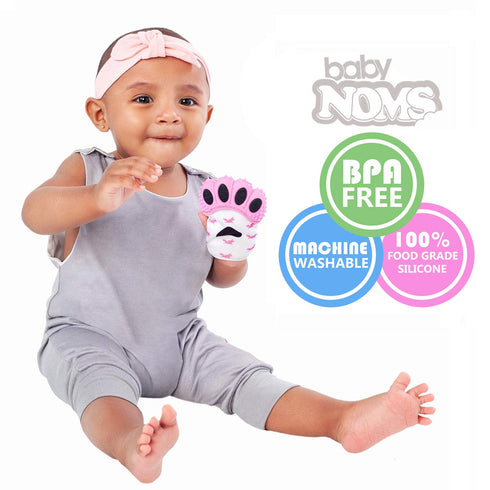 ® Teething Mitten | Pink Unicorn Teething Paw...