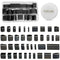 40 Pieces Leather Hole Punch Tool, Multiple Shapes Leather Hole Punch Set for Belts, Leather Cutting Dies Kit with Storage Case & Mat, Hollow Punc...