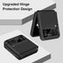 SAMONPOW for Samsung Galaxy Z Flip 4 Case, Z Flip 4 Case with Upgraded Hinge Protection Dual Layer Hard PC Soft TPU Bumper Full Body Shockproof Fl...