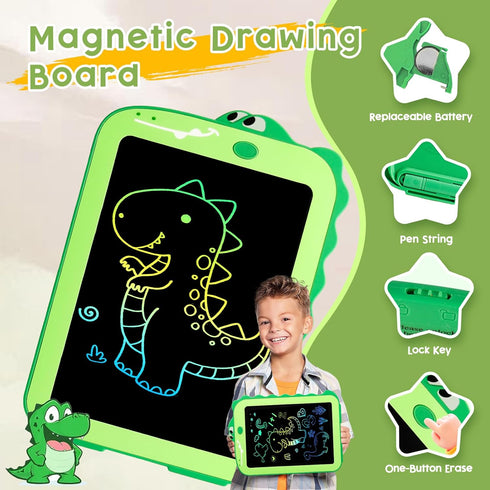 LCD Writing Tablet for Kids, Colorful Toddlers Toys Drawing Board, Educational Kid Toys, Doodle Pad Dinosaur Toys for 2 3 4 5 6 7 8 Year Old Boys ...
