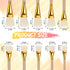 10 Pieces Gilding Brush Gold Leaf Paint Brush Goat Hair Duster Gold Paint Brush Sweep Mop 10 Types Metallic Foil Flakes Paint Brush for Gold Foil ...