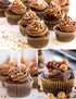 Gifbera Jumbo Cupcake Liners Greaseproof Paper 200 Count - Food Grade Odorless Muffin Baking Cups Cupcake Wrappers for Wedding Birthday, Natural...