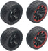 4Pack ShareGoo OD 2.55" 12mm Hex Wheel Rims & Rubber Tires Set Compatible with HSP Redcat HPI Tamiya 1/10 RC On-Road Touring Drift Car...