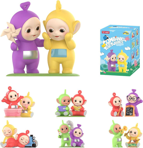 POP MART Teletubbies Companion Series Figures, Teletubbies Blind Box Figures, Random Design Action Figures Collectible Toys Home Decorations, Holi...
