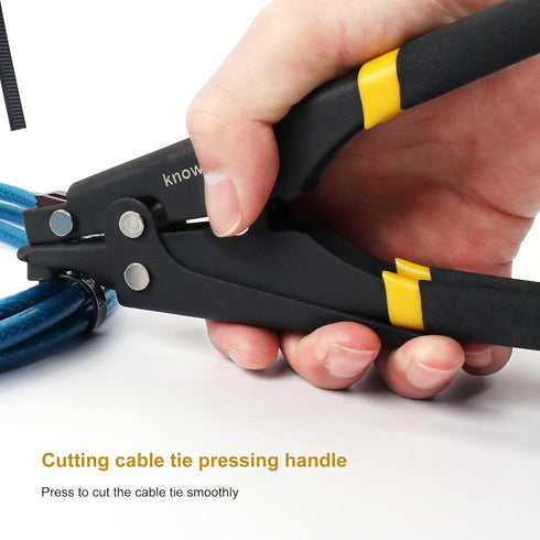 Cable Tie Tool,Knoweasy Zip Tie Tool and Tensioning and Cutting Tool for Plastic or Nylon Cable Tie...