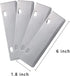 DELFINA 4 Pcs Grill Scraper Blade Replacement, Stainless Steel Outdoor Barbecue Cleaning Tools, Heavy Duty Accessories for BBQ...