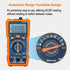 Auto-Ranging Digital Multimeter, TRMS 6000 Counts AC DC Voltmeter Ohm Volt Amp Meter, Electrical Multimeter Tester with NCV, Measure Capacitance C...