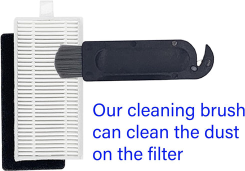 20 Pack Accessories Kit For ionvac SmartClean V4 Robovac Robotic Vacuum Cleaner Replacement Parts, 1 Main Roller Brush, 6 Side Brushes, 6 Hepa Fil...