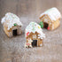 La Tartelette 3 Pcs Stainless Steel Christmas Mini House Mold Gingerbread Cookie Cutters Set Cupcake Chocolate Easter Gingerbread House Kit (Small...