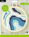 Bucilla 6" Stamped Embroidery Kit, Geode, Includes Fabric, 6” Plastic Hoop, Floss, Needle and Instructions, 49321E......