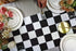 Table Runner Black and White Checkerboard Racing Theme for Anniversary Runner Dinner Parties Supplies Birthday Wedding Summer Outdoor Party Decora...