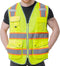 Safety Vest with 9 Pockets Class 2 High Visibility Reflective Vest for Women Men Security Work Wear Meets ANSI/ISEA Standards (KZD-Yellow, 2XL)...