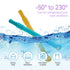Hollow Teether Tubes, 6 Pack Chew Straw Toy for Infant Toddlers Silicone Teething Toys for Babies, 0-6 Months 6-12 Months BPA Free/Freezable/Dishw...
