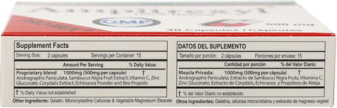 Formula 100% Natural, Helps You Support your Immune System, Antioxidant, 30 Capsules, 500 mg, Box...