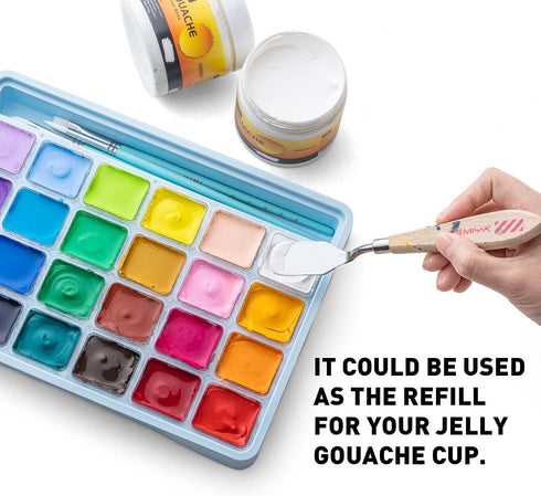 HIMI Gouache Refill Paints,White Color(200 ml Bottles), Non Toxic Paint for Canvas and Paper, Art Supplies for Professionals, Students(White)...