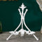 Plate Stand White 9.5" H Plate Holder For Display Stand White Book Stand...