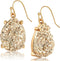 Humble Chic Teardrop Dangle Earrings for Women with Simulated Druzy Stones in Gold or Silver Tone...