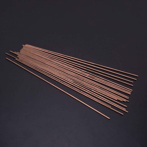 20Pcs Copper Welding Rod Selffluxing Brazing Round Welding Rod Low Temperature Welding Consumables for Air Conditioner Refrigerators...