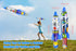 Rocket Balloon Launcher 2pcs, Finger-Press-to-Launch Rocket Balloons, Pop-Up Rocket Flying Toys Outdoor Sport for Adults and Kids, Excellent for P...