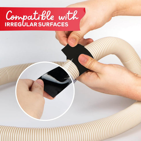 XFasten Self-fusing Silicone Tape Pro, Black, 1.5-Inch x 15-Feet, 30mils Weatherproof Silicone Rubber Sealing Tape for Outdoor Coax, Electrical Ca...