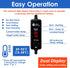 AquaMiracle Upgraded 50W Small Aquarium Heater Fish Tank Heater Turtle Heater Super Mini Aquarium Heater, Dry-Run/Overheating Protection and Memor...