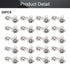 Fielect 20Pcs AA Battery Spring Plate AA Battery Positive Negative Conversion Spring Contact Nickeling Plate 26.5mmx12mm...