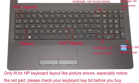 Keyboard Skin Compatible 15.6" 2018 Flagship HP Pavilion, HP Pavilion X360 15-br075nr, HP Envy x360 15m-bp 15m-bq Series, HP Pavilion 15-BS/BW 15-...